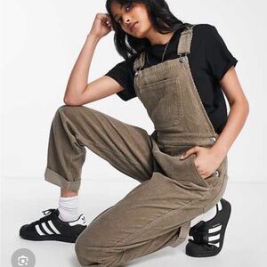 ASOS Oversized Cord Utility Cargo Overalls